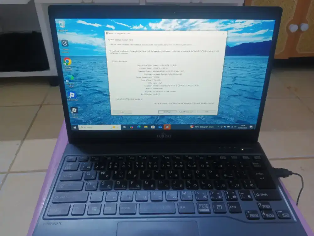 Laptop Fujitsu Ram 4 SSD 128