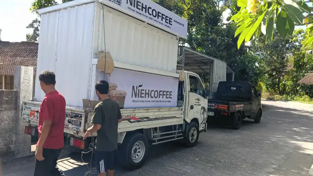 Jasa angkut TRAGA booth countener