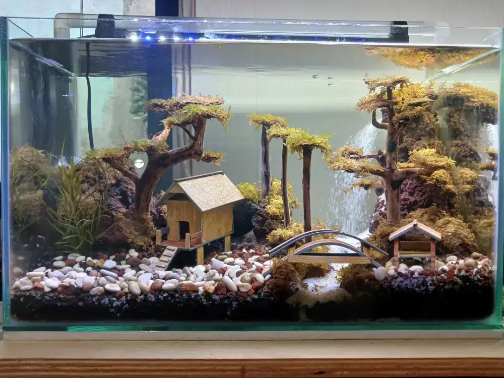Aquarium akuarium air terjun