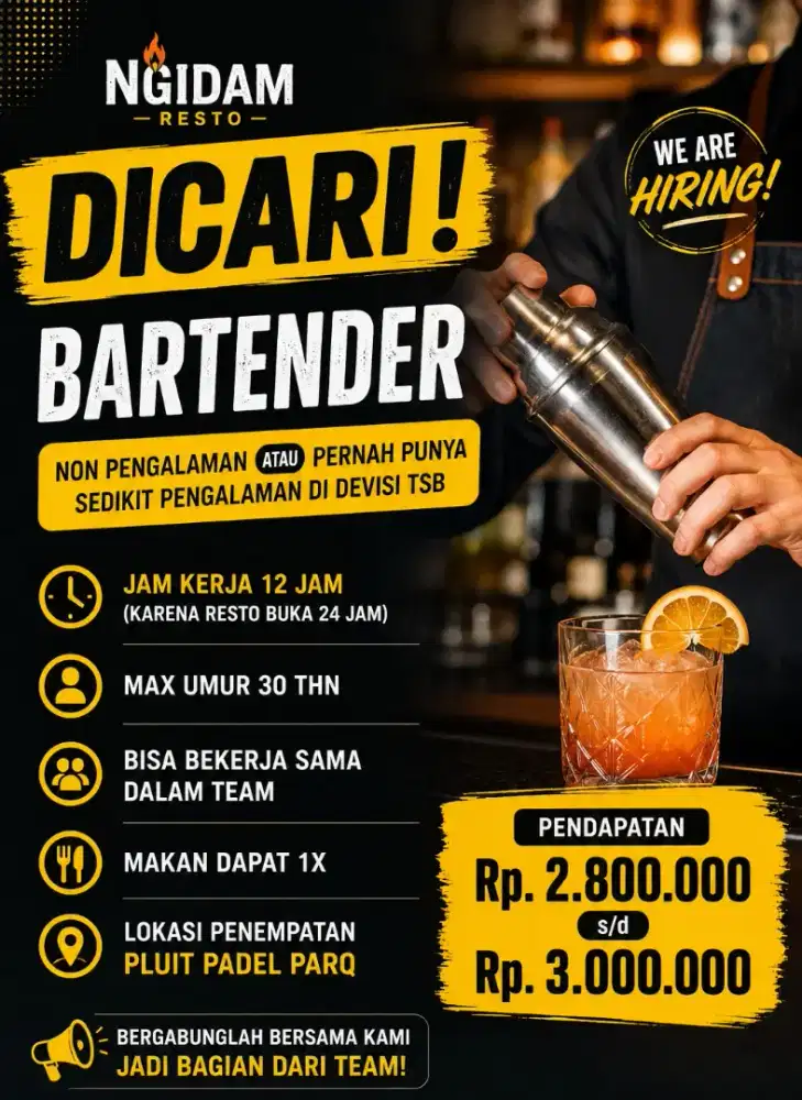 Bartender Non Alcohol