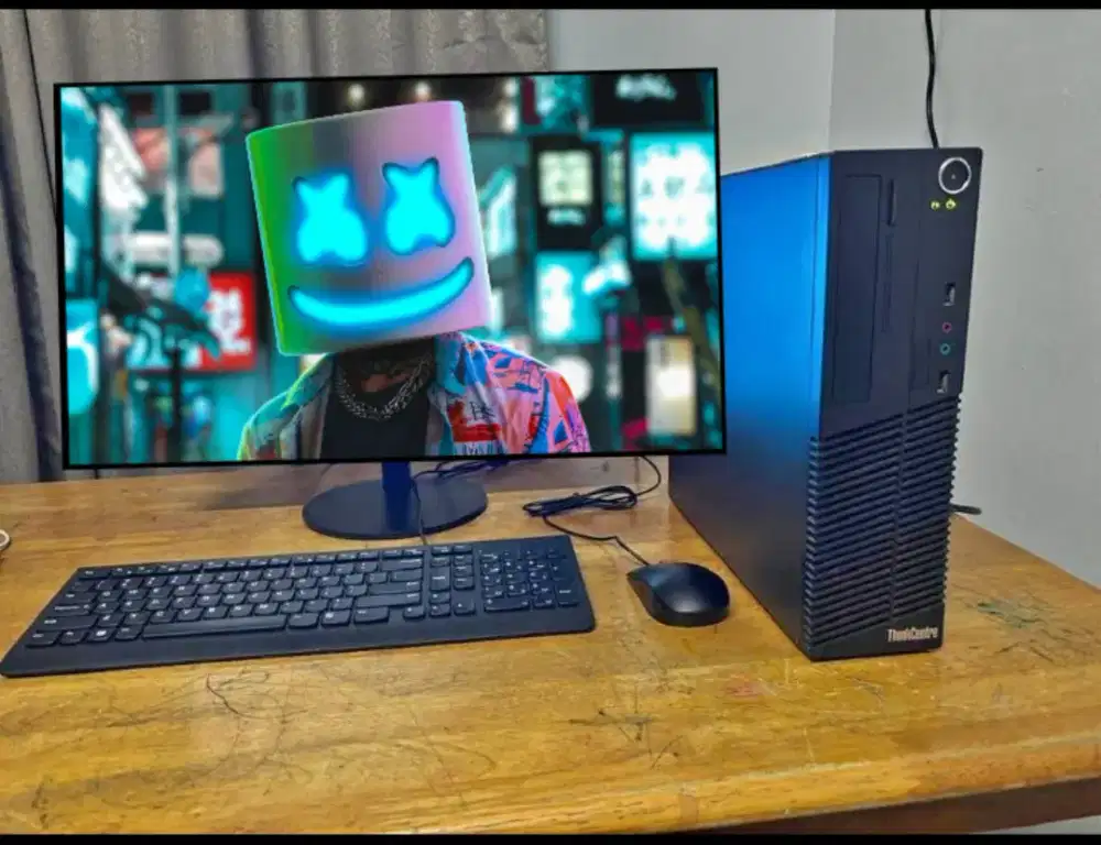 PC GAMING FULSET + LCD + RAM 8 GB + VGA 1 GB + HD 500 GB + GAMES APP