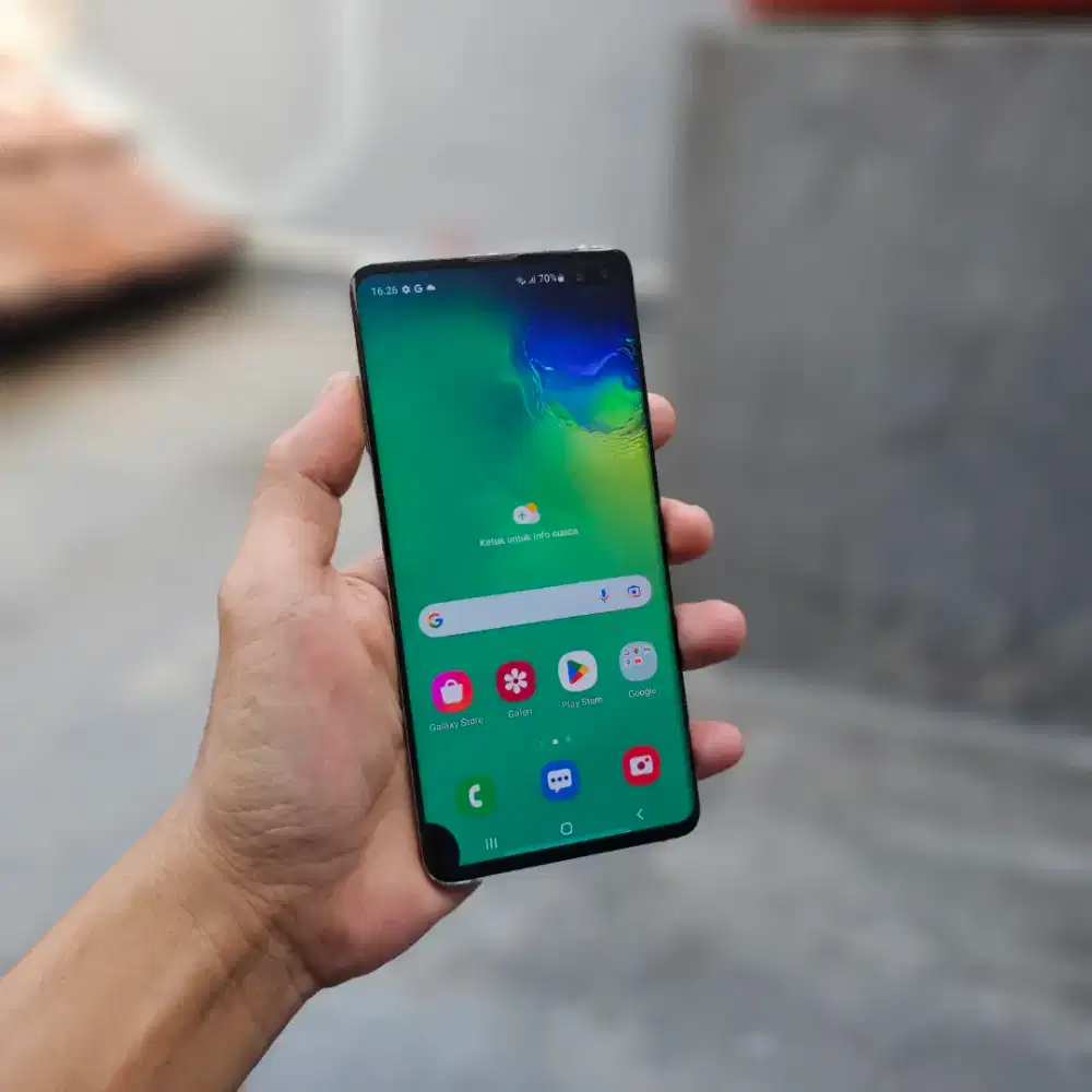 SAMSUNG GALAXY S10 PLUS SEIN 8/128 MINUS TOMPEL FUNGSI 100% NORMAL