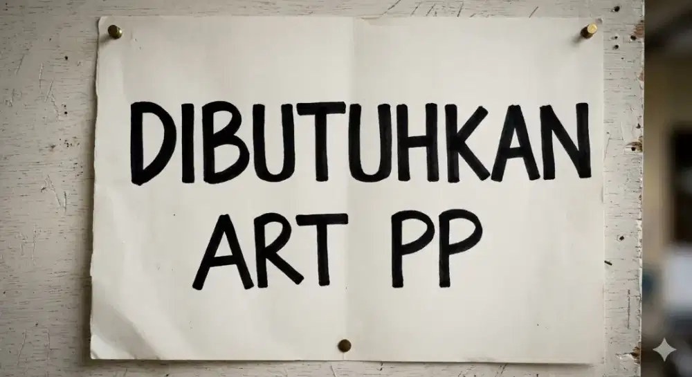 Dibutuhkan ART PP hari ini