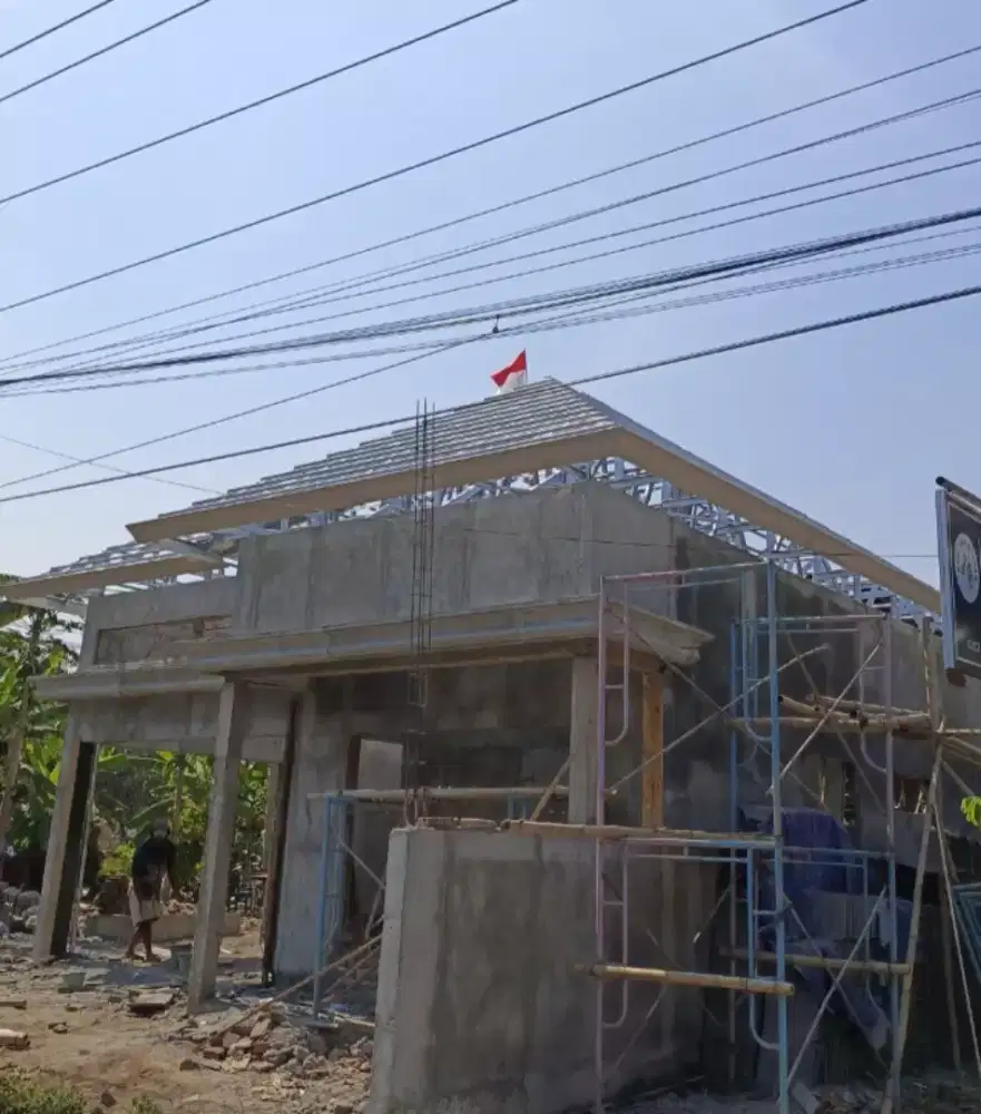 Rangka atap rumah atap baja ringan  terpasng murah