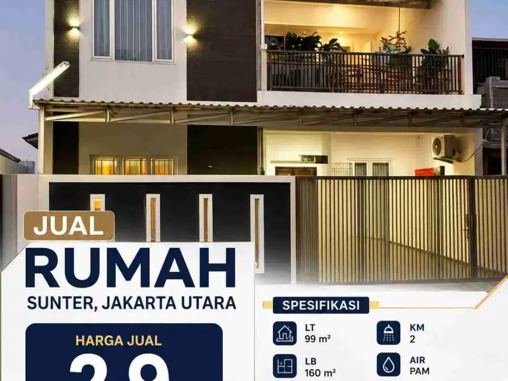 Mir Jual Rumah Siap Huni Sunter Agung Barat Dekat Busway dan Kuliner