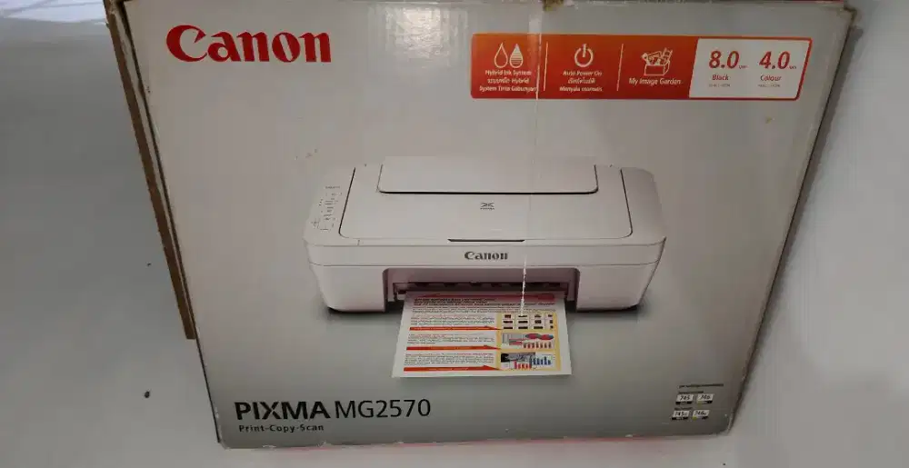 Jual bekas PIXMA MG2570 SCAN, COPY, PRINT dengan dus tanpa kabel