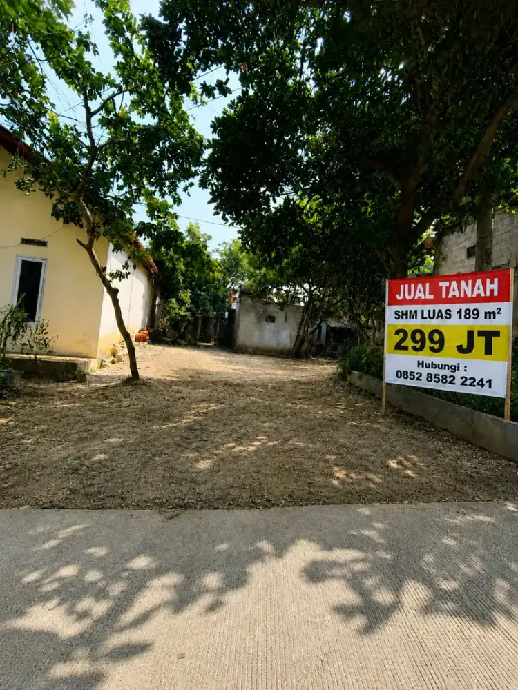 Jual tanah SHM 189 m2 pinggir jalan Cilengkrang Bandung