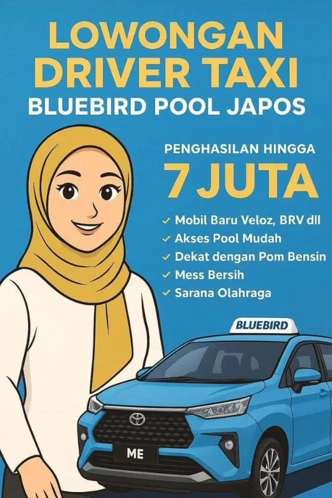 Lowongan Pengemudi/Driver Taksi Blue Bird