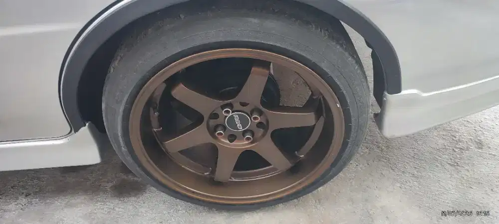 Velg Te37 Celong R17 plus ban Continental