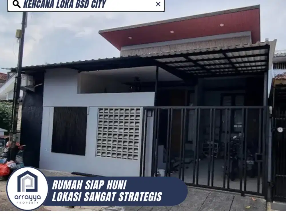 DIJUAL RUMAH SIAP HUNI LINGKUNGAN NYAMAN KENCANA LOKA BSD (DMB64)
