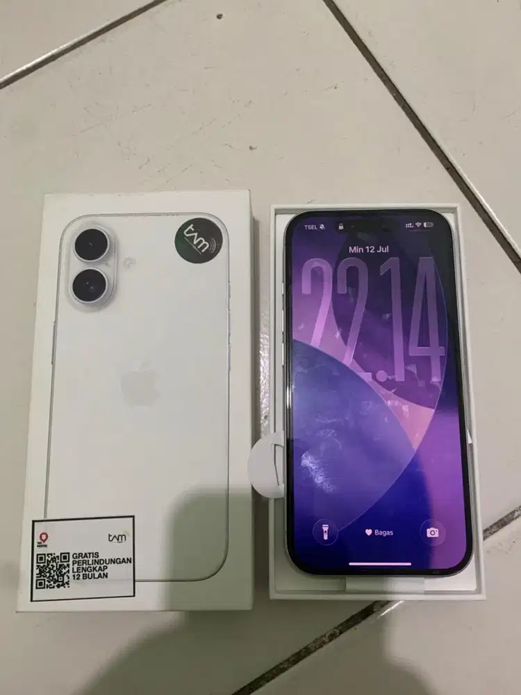 iphone 16 basic 128 gb White ibox lengkap mulus No minus