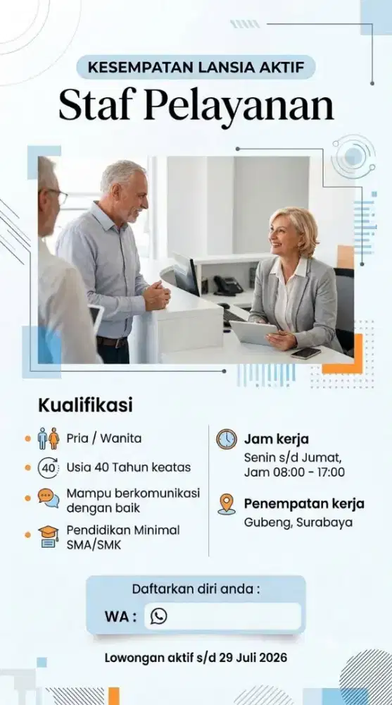 DIBUTUHKAN SEGERA!!!