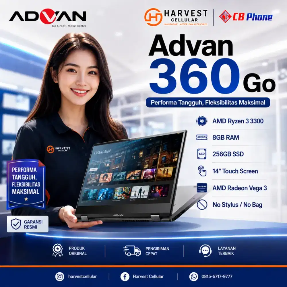 Advan 360 Go AMD Ryzen 3 3200