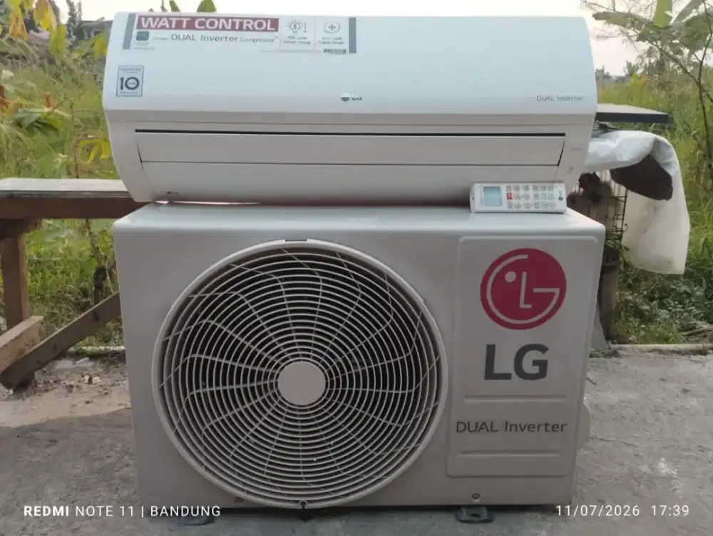 Ac LG dual inverter R32 1pk kondisi 90%+pasang