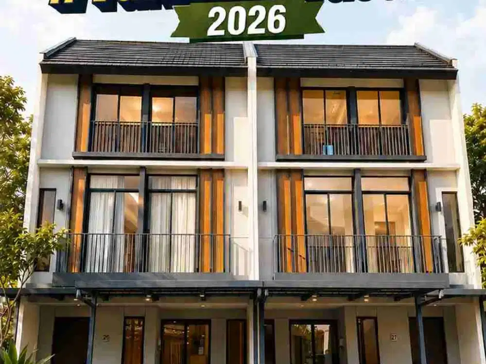 Rumah Cantik 3 Lantai Free PPN Cluster Anza Homes @ Malibu Village Tipe Terbaru Semi Furnished Paramount Gading Serpong