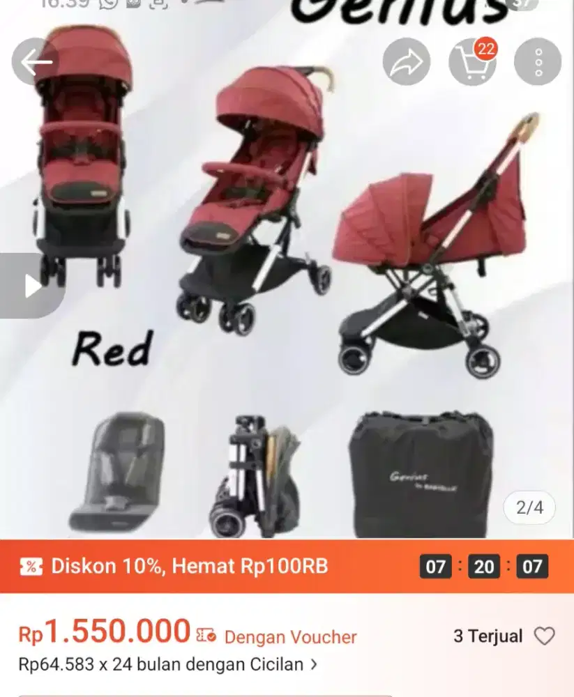 Stroler Elle genius masih bagus