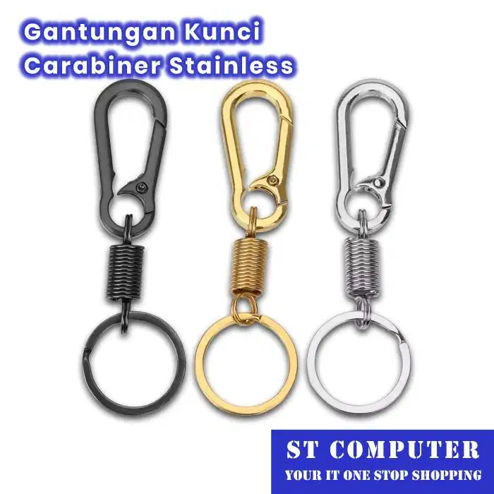 Gantungan Kunci Carabiner Stainless