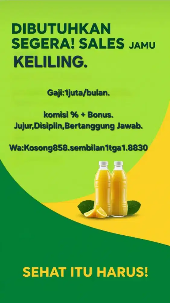 Sales jamu keliling