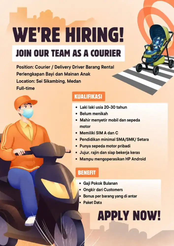 DICARI KURIR ANTAR BARANG