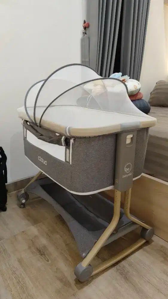 Babyelle Cloud Bedside Baby Crib ranjang tidur bayi 3-in-1 multifungsi