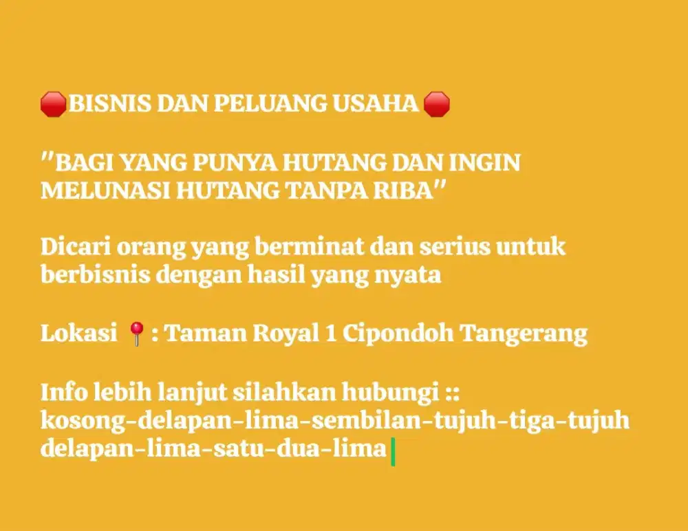 PELUANG USAHA DAN BISNIS