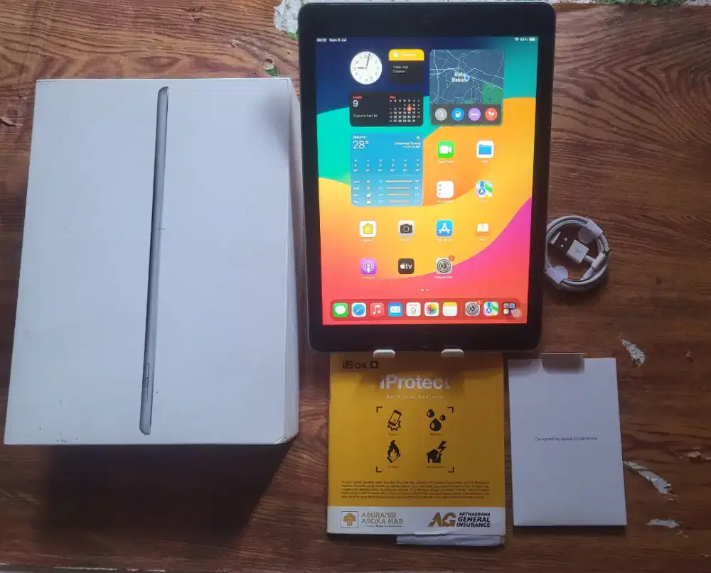 Ipad gen 6 32gb ibox wifi only fullset mulus normal semua no minus