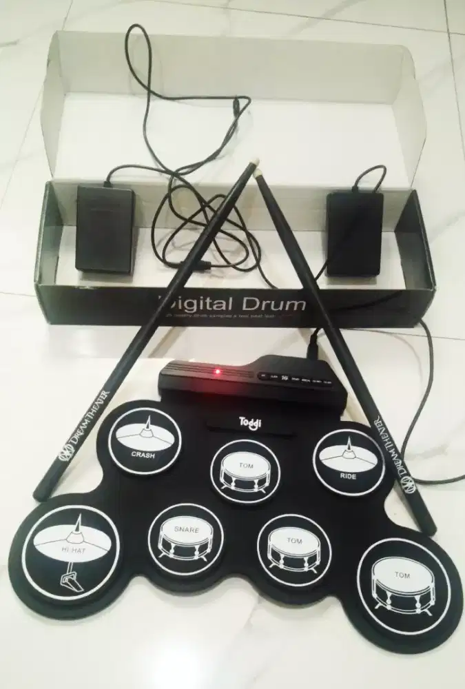 Drum digital mulus all in normal+stick dus lengkap