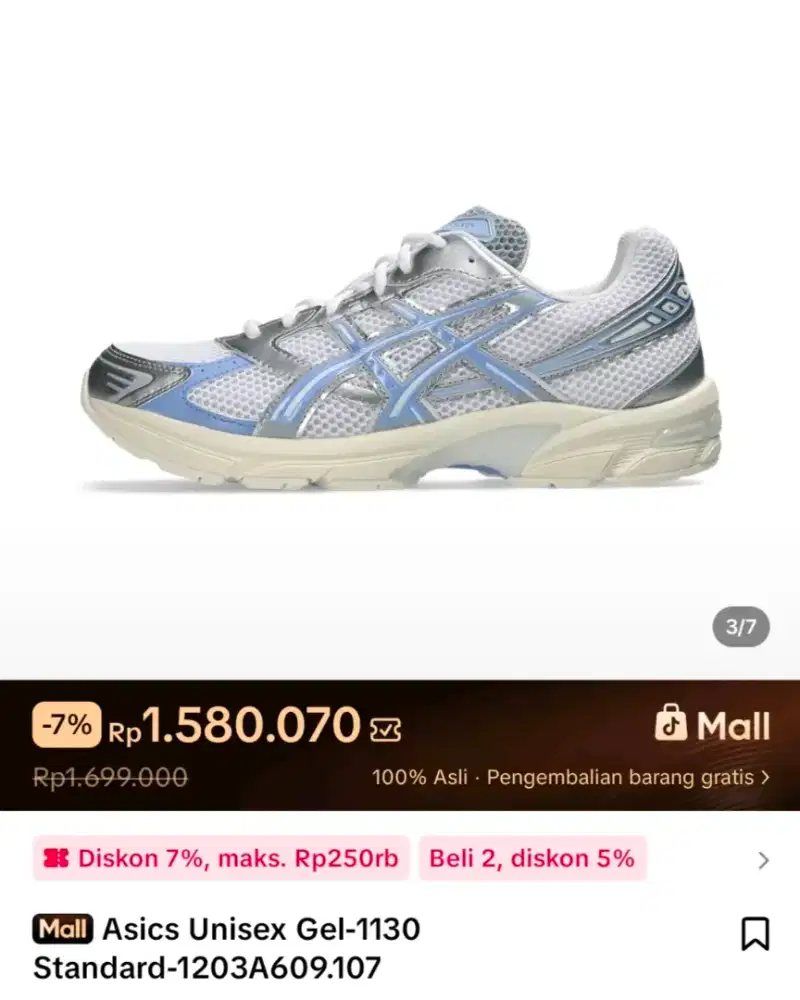 Sepatu voly dan running asic