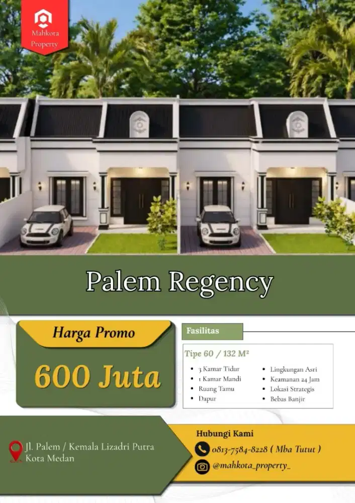 PALEM REGENCY JALAN PALEM UK 6X22 M2