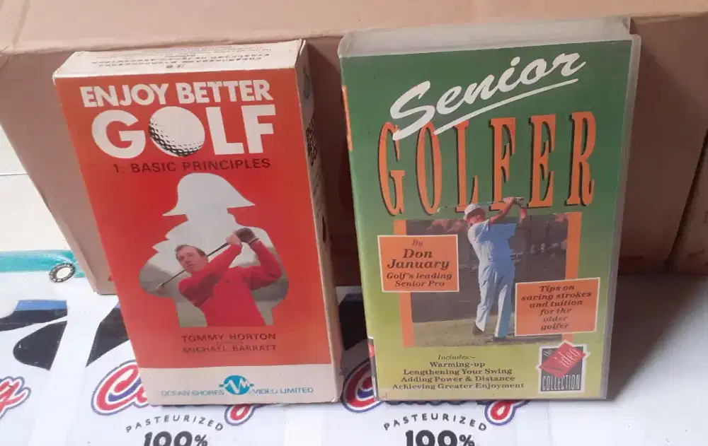 Kaset Video VHS ENJOY BETTER GOLF, Senior GOLFER (2 PCS)
