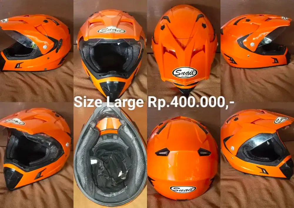 Helm fullface Snail MX311 Orange size L