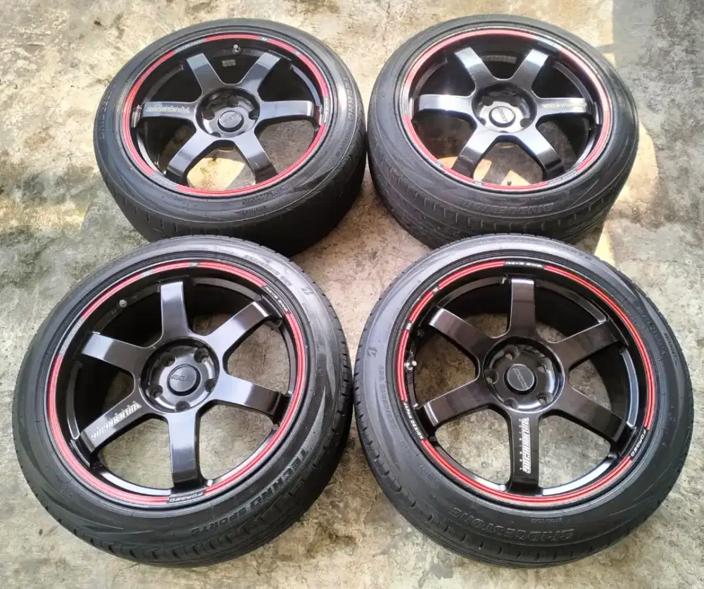 Velg TE37 Thailand ring 18 plus ban / bekas expander