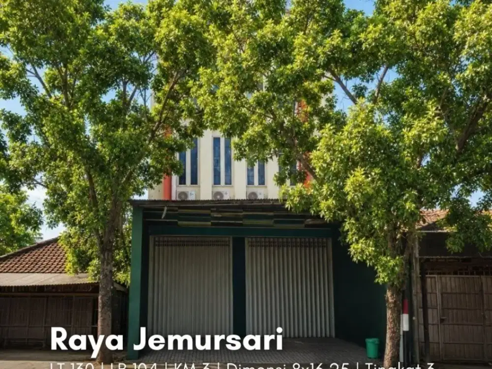 Ruko Raya Jemursari STRATEGIS, NOL JALAN