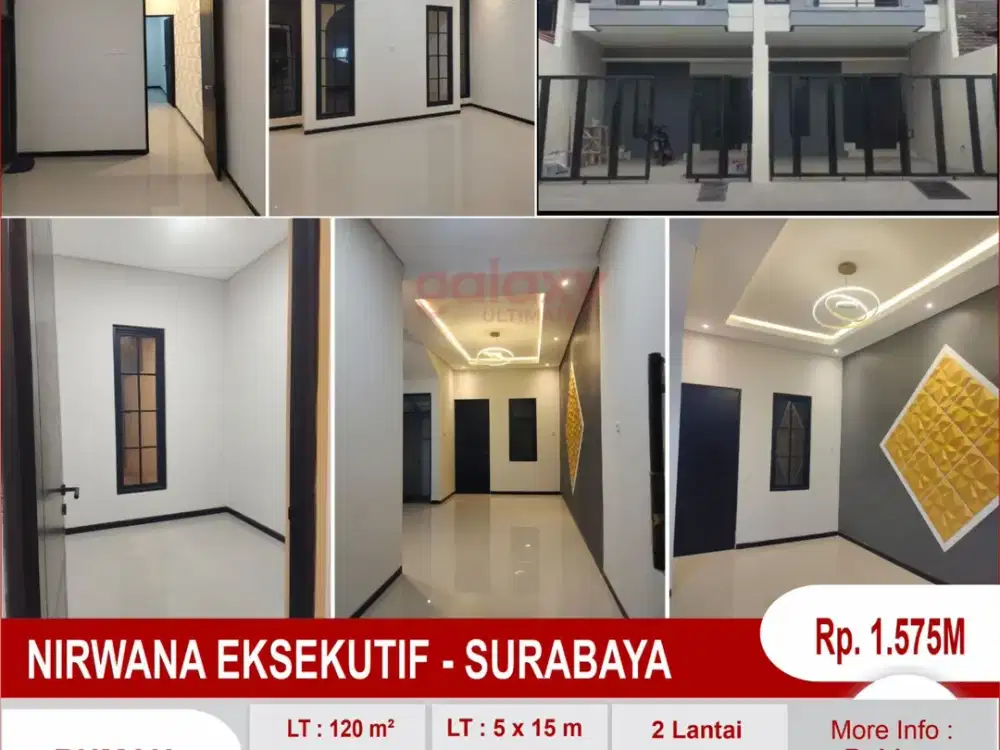 Rumah 2 Lantai Di Nirwana Eksekutif Surabaya