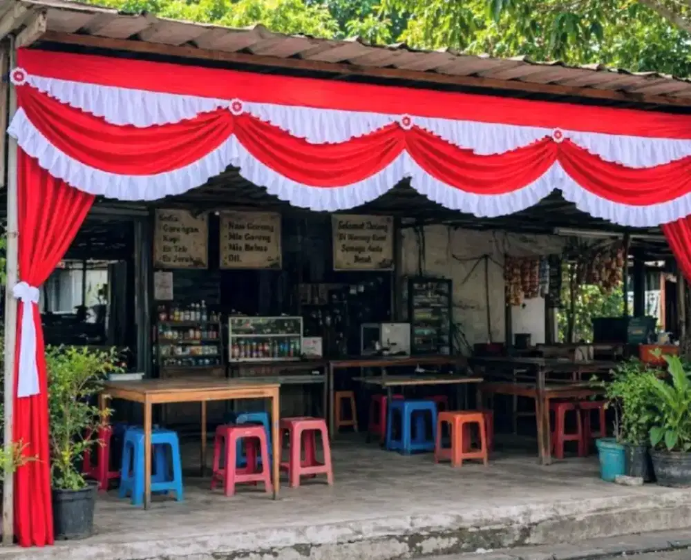 Toko bendera merah putih