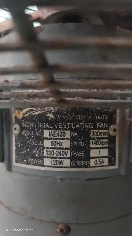 Di jual kipas ventilasi industri model lAE430 Second