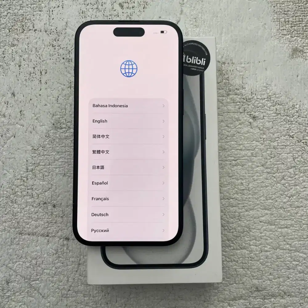 iPhone 15 iBox Warna Hitam 128GB