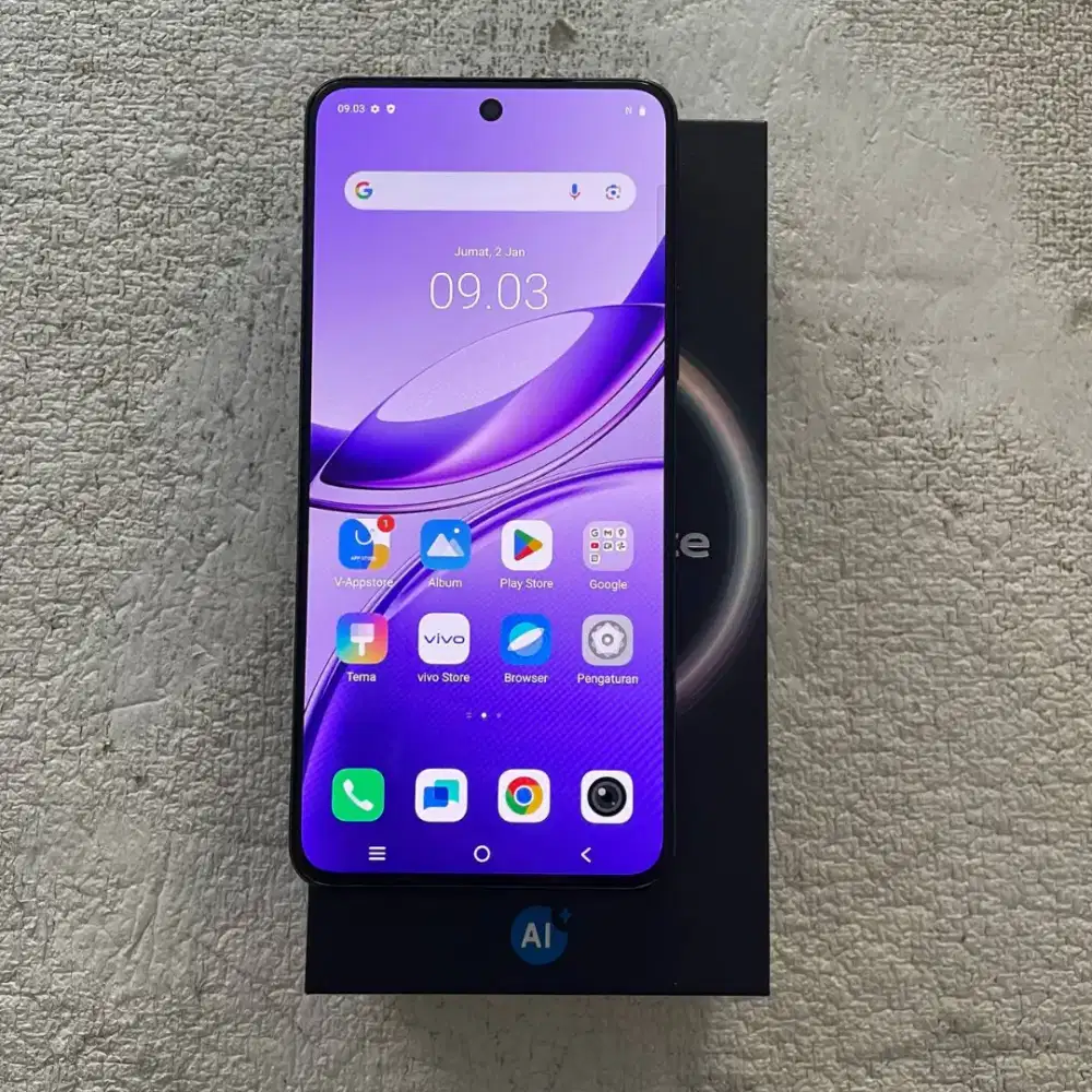 Vivo V50 Lite Warna Hitam 8/256GB