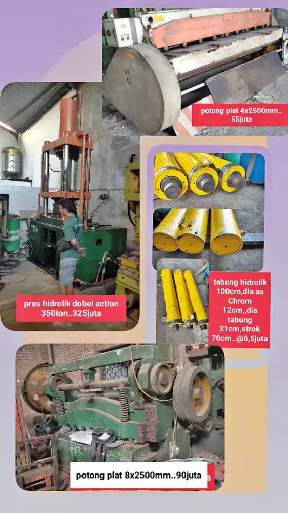 Mesin potong plat siku besi beton plong melubangi