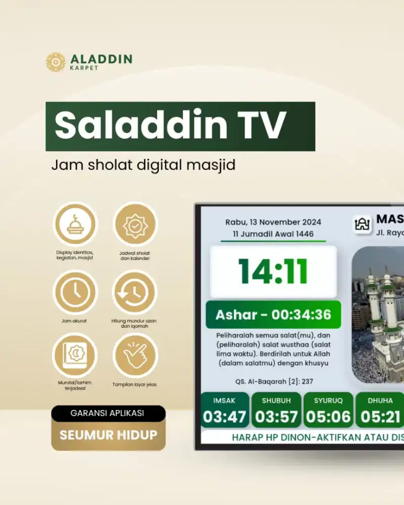 Jual Jam Digital Masjid Daerah Sumedang