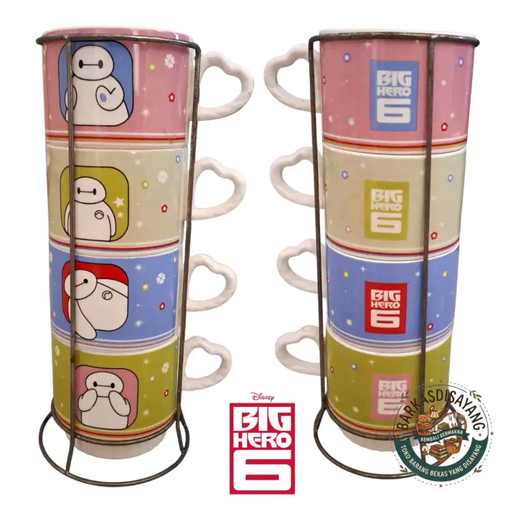 JUAL MURAH TOWER MUG CANGKIR KERAMIK SET 4 PCS