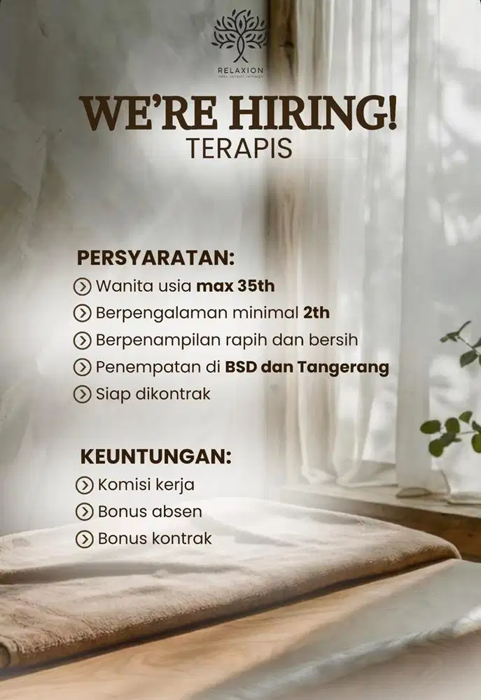 Terapis Massage dan Refleksi