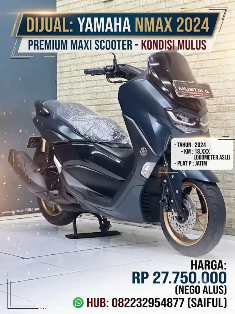 Perfect condition!!Yamaha N Max 2024 Plat Jatim Odo18rb Mulus-Mustika