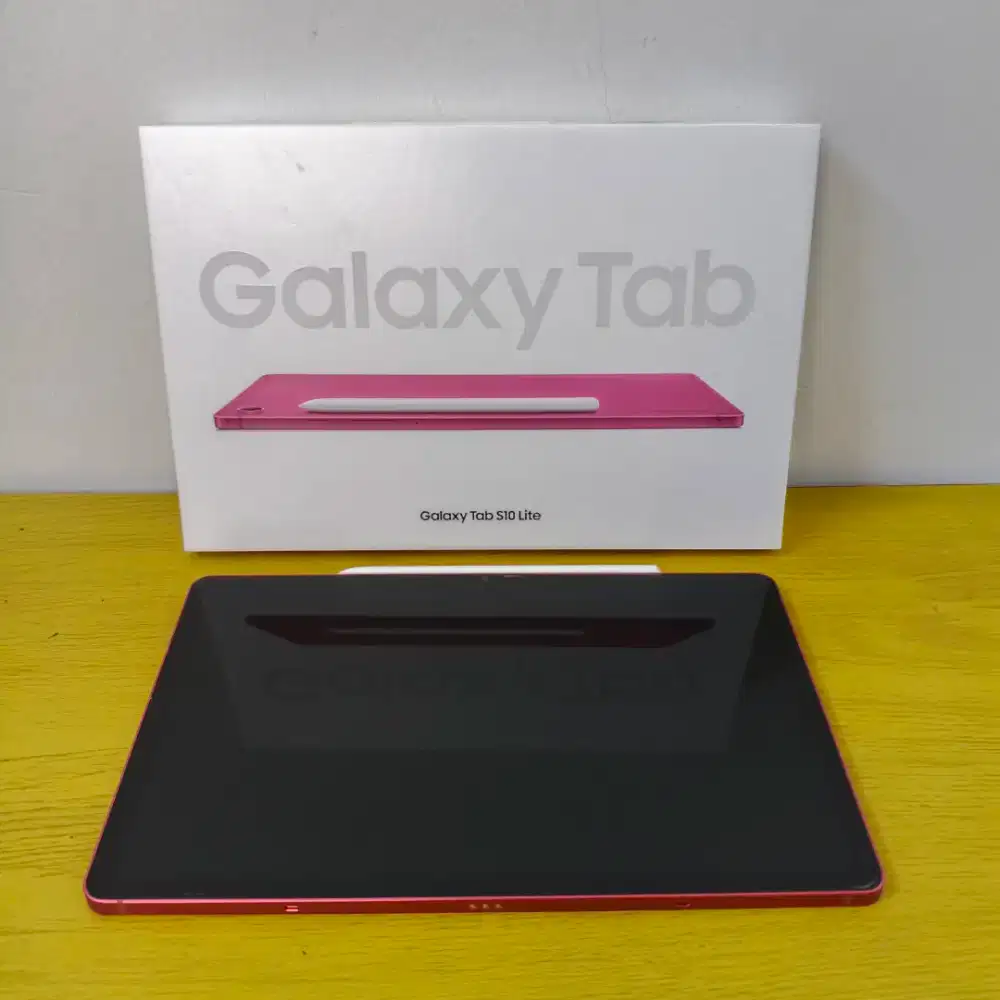 SAMSUNG TAB S10 LITE CORALRED (6/128) WIFI, MULUS FULLSET LIKE NEW