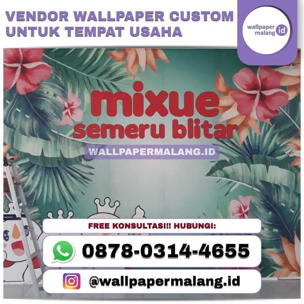 VENDOR WALLPAPER CUSTOM UNTUK TEMPAT USAHA