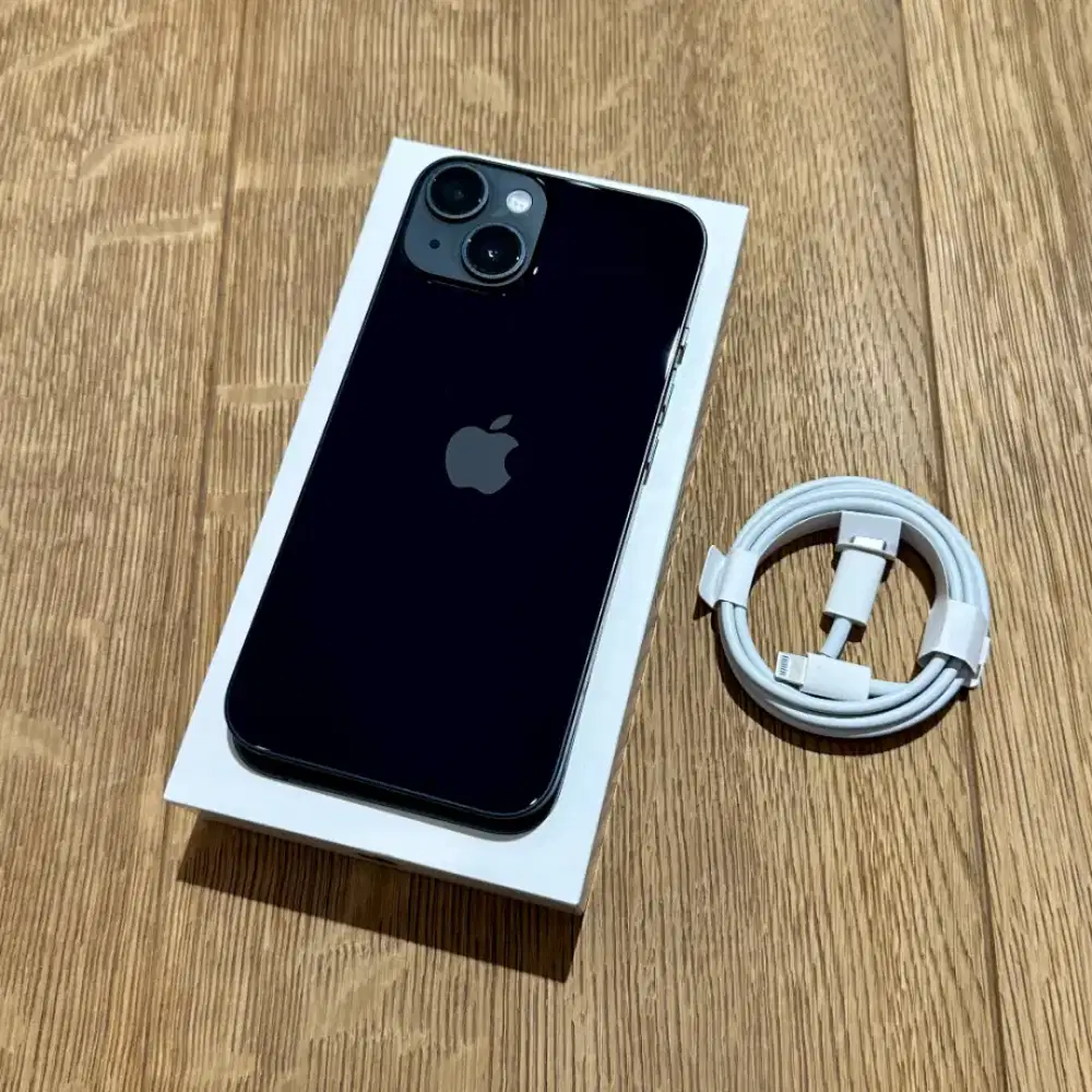 iPhone 14 128GB Midnight iBox Ex Cewek BH 96% Fullset Garansi Jan 2027