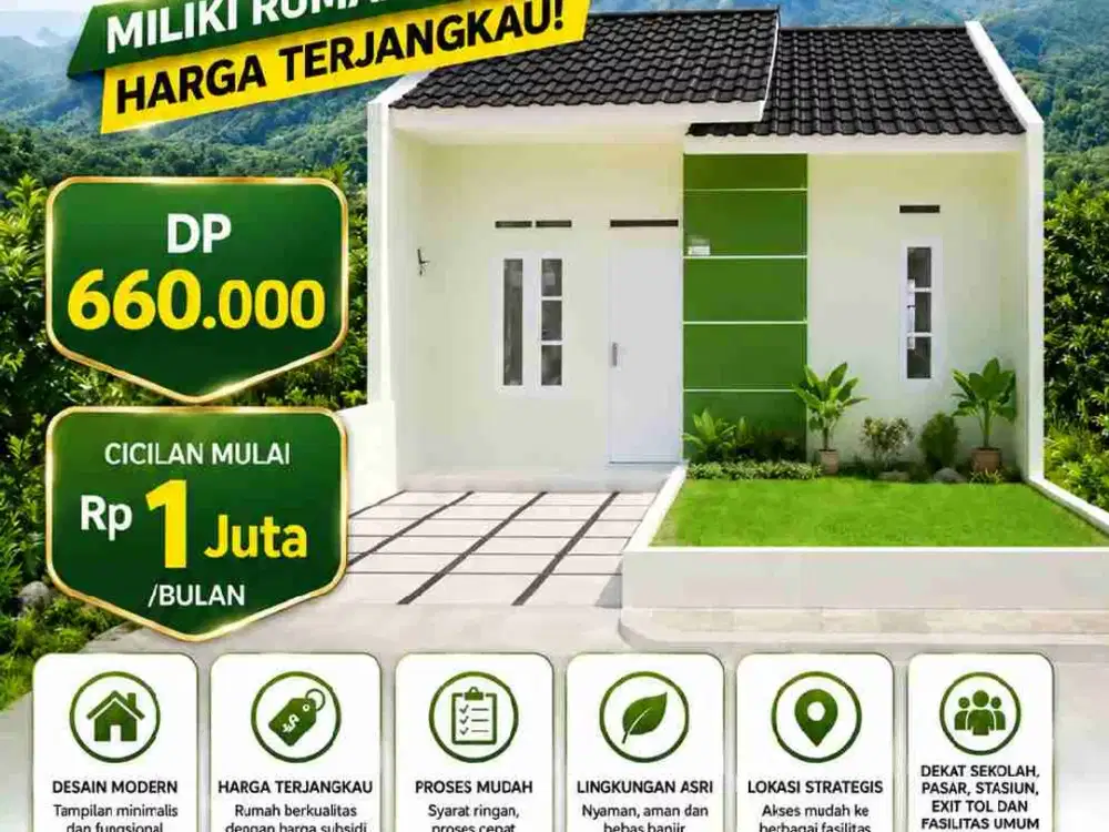 Hunian Subsidi Berkualitas Dekat Exit Toll Di Parung Kuda Sukabumi