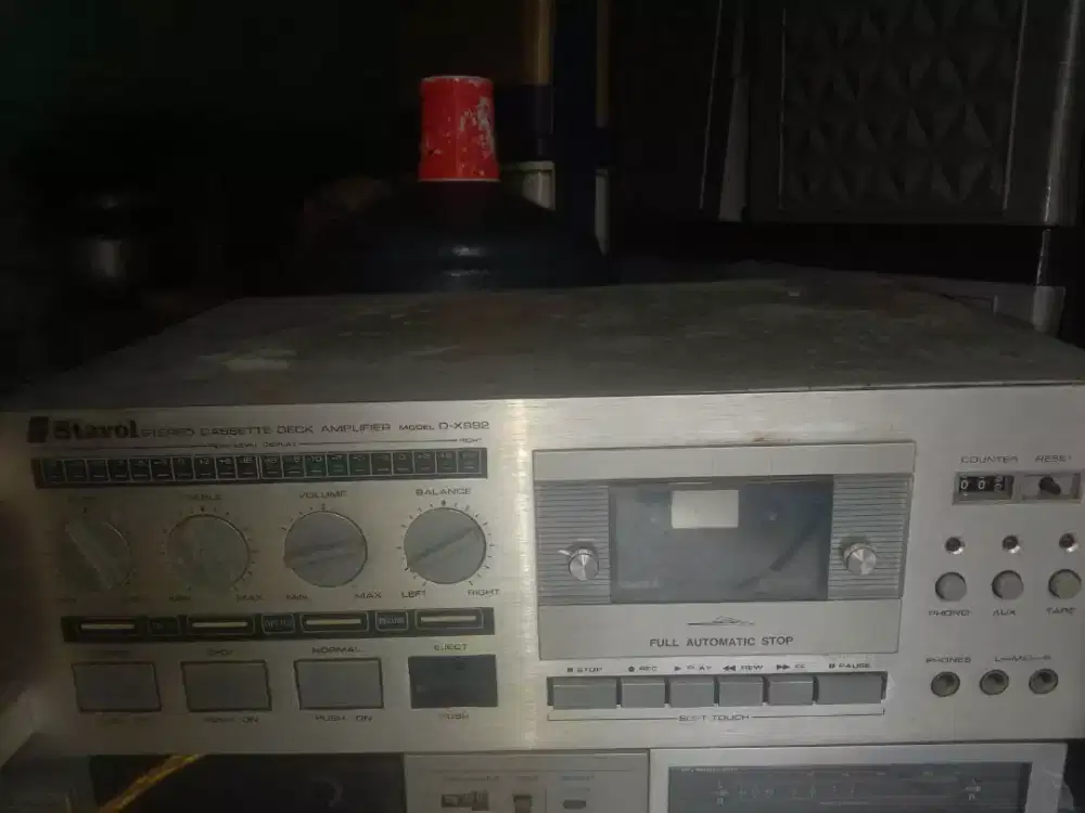 Amplifier tape deck kaset merek STAVOL Made in Japan lokasi cilebut