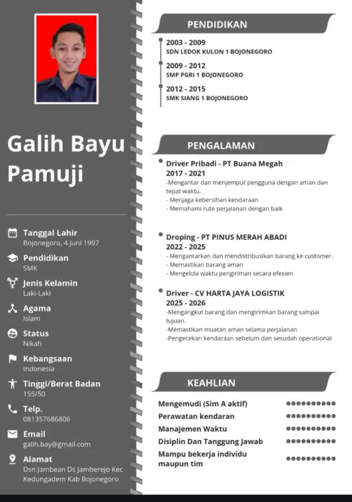 Cari kerjaan driver