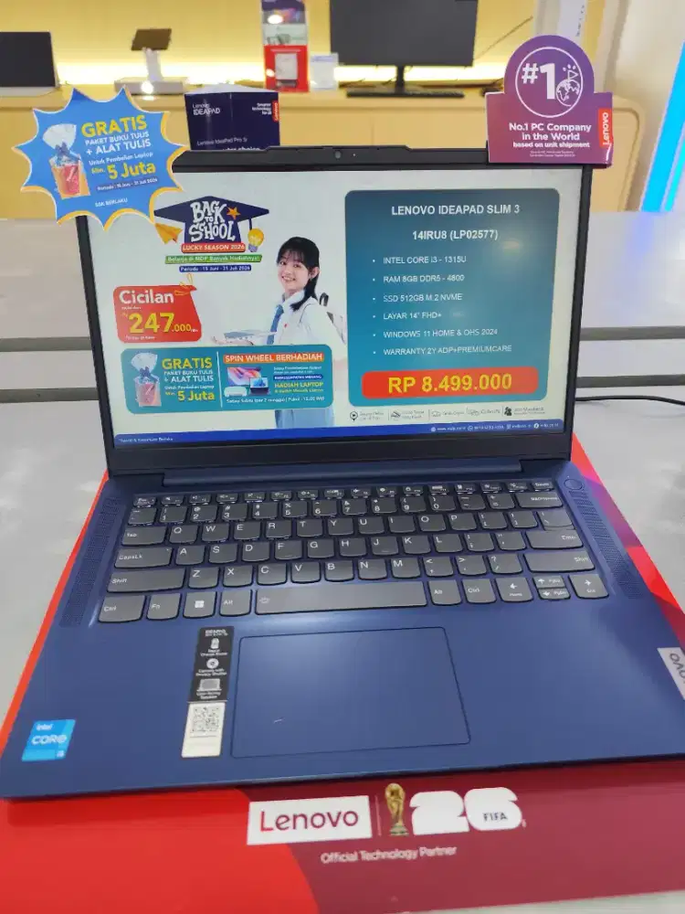 Promo Cicilan Laptop LENOVO core i3 tanpa DP syarat hanya KTP saja